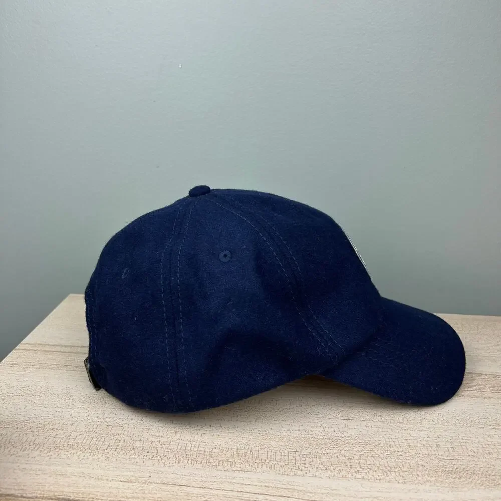 Lucky Brand Coors Light Patch Baseball Cap Navy Blue Wool Blend Hat Boho Western
